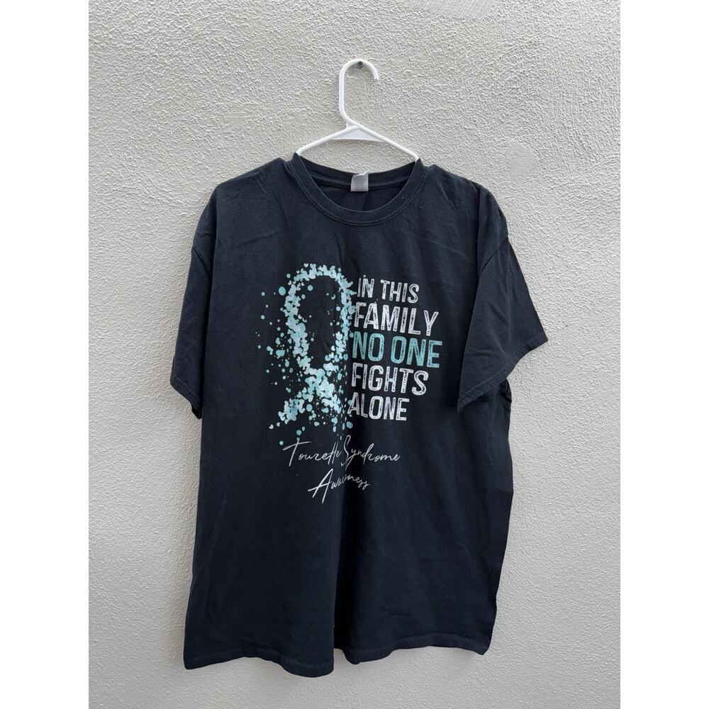 Gildan T-Shirt Size XL Black Tourette Syndrome Awareness Short Sleeve